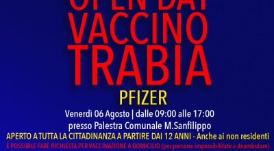 Open Day Vaccinazioni Trabia 06 Agosto 2021 – II edizione